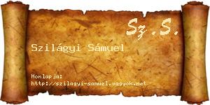Szilágyi Sámuel névjegykártya