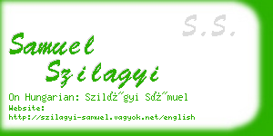 samuel szilagyi business card